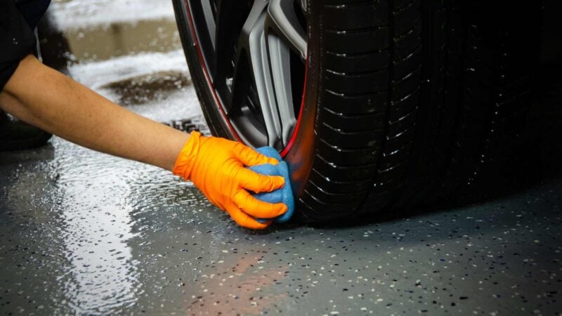 tire dressing application