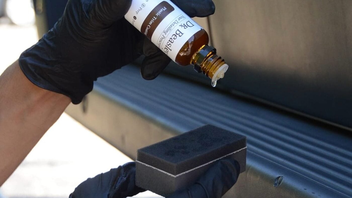 r. Beasley's original plastic trim protectant — an early tire dressing and trim conditioner formula released nearly a decade ago