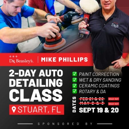 Mike Phillips Auto Detailing Paint Correction and Polishing Class in Stuart, Florida