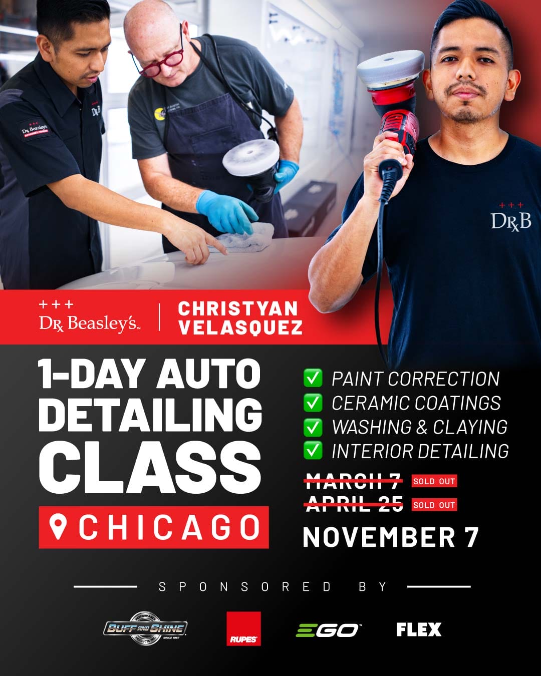 Dr. Beasley's Auto Detailing Class in Chicago - November 7 2026