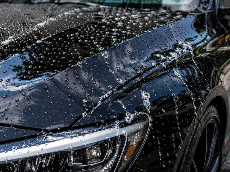 Wash soap on ceramic coated vehicle