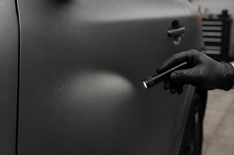 Inspect the scratch after decontaminating