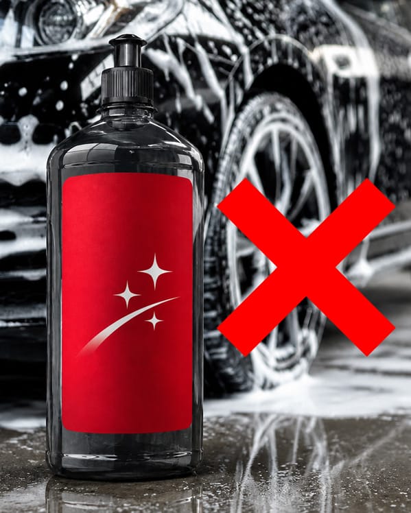 Avoid soaps containing wax or gloss-enhancing fillers